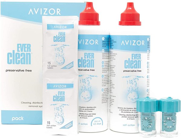 DISCONTINUED - Avizor Ever Clean Contact Lens Solution - TWIN PACK