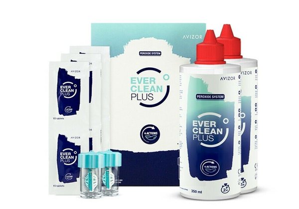 Avizor Ever Clean PLUS contact lens solution - TWIN PACK