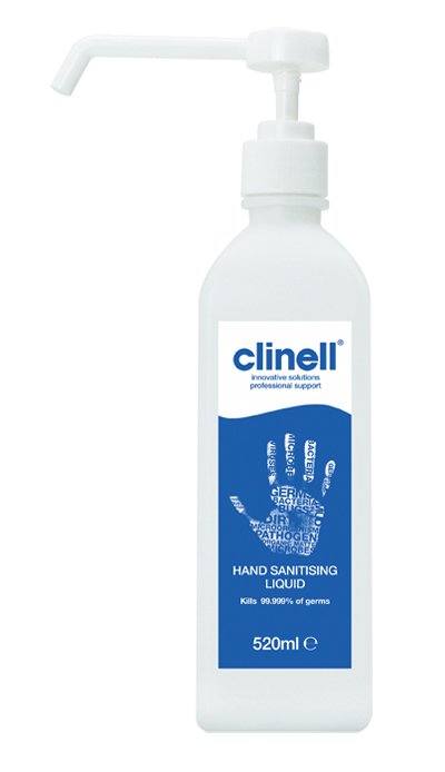 Clinell Hand Sanitiser - Large 520ml Dispenser