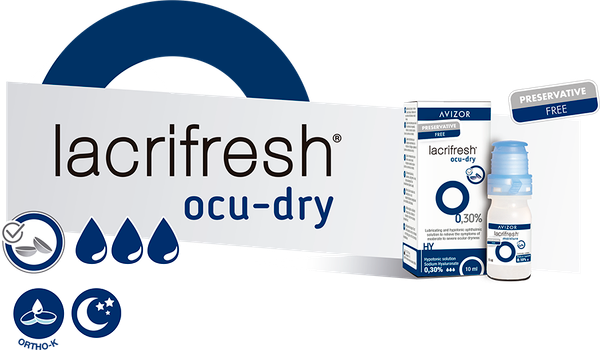 Avizor Lacrifresh Ocu-Dry 0.3% Eye drops with Sodium Hyaluronate *TWIN PACK*