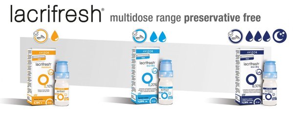 Avizor Lacrifresh Ocu-Dry 0.3% Eye drops with Sodium Hyaluronate *TWIN PACK*