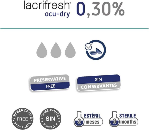 Avizor Lacrifresh Ocu-Dry 0.3% Eye drops with Sodium Hyaluronate - 10ml bottle